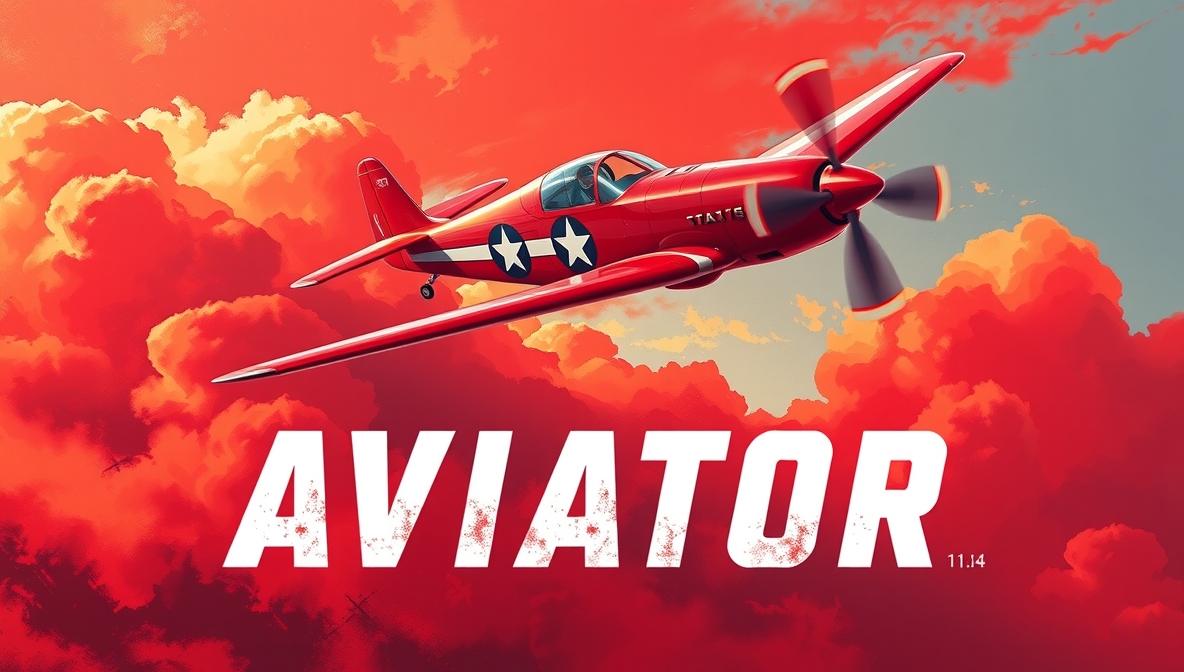 Aviator crash game with flying plane and multiplier